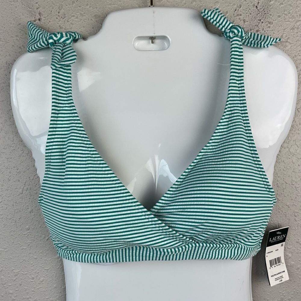 NWT Lauren Ralph Lauren Matching Bikini Top and Bottom Sizes 6 or 8 - Picture 2 of 6